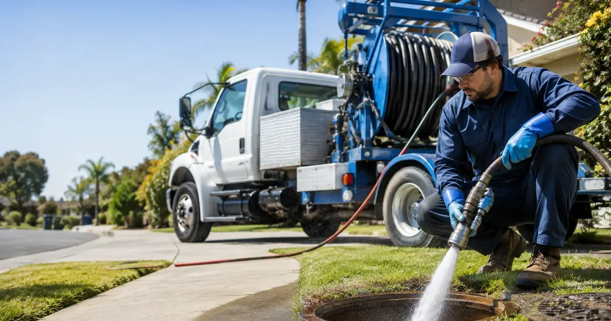 Hydro jet sewer cleaning Solana Beach