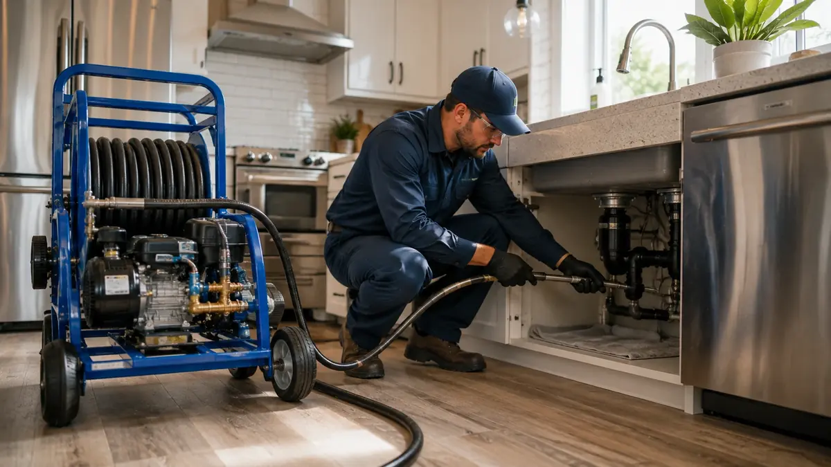 Kitchen Drain Hydro Jetting in Solana Beach